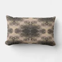 Black and Gold Pattern on Vanilla | Lumbar Pillow