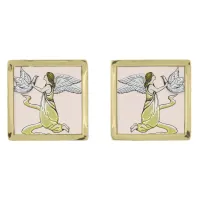 Peaceful Guardian with Dove Cufflinks