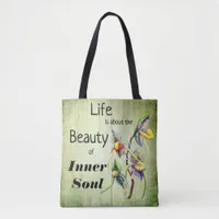 Watercolor Paphiopedilum Orchid  Lady's Slipper Tote Bag