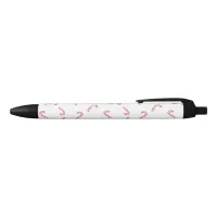 Candy Cane Christmas Black Ink Pen