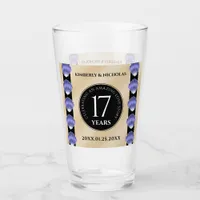 Elegant 17th Shells Wedding Anniversary Glass