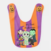 My First Halloween Vampire, Mummy and Witch Baby Baby Bib