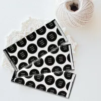 Simple White Your Logo Company Personalized  Hershey Bar Favors