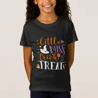 little miss trick or treat cute halloween T-Shirt