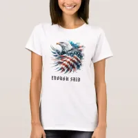 *~* Detailed AP16 American Flag Bald EAGLE USA T-Shirt