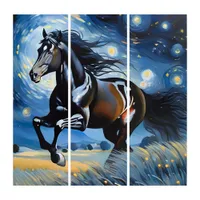 Galloping Horse  Triptych