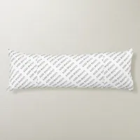 Brushed Polyester Body Pillow Add Own