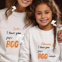 Because I Love You Just Boocause Dabbing Ghost Sweatshirt