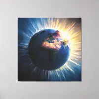 *~*  Light World Planet Earth Cosmic  AP70   Canvas Print