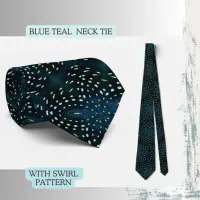 Elegant Teal blue  Neck Tie