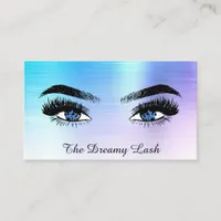 *~* OMBRE Lashes QR Brows Extensions glitter  Business Card