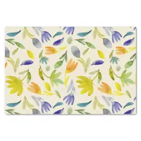 Rustic Watercolor Floral Garden Botanical Tissue Paper