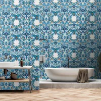 Blue Ottoman China Tiles Wallpaper