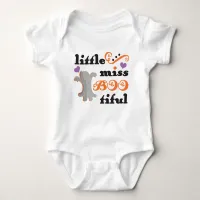 little miss bootiful cute halloween baby bodysuit