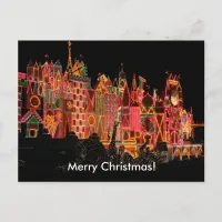 Christmas Lights on Tourist Attractions Postcard