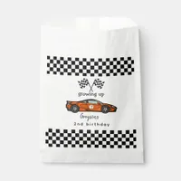 Two Fast Race Car Boy 2nd Birthday Party Favor Bag