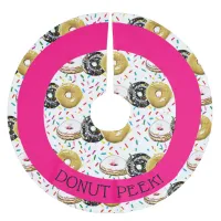 Donut Peek Christmas Tree Skirt