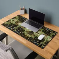 Computer Circuits Mirrored Pattern Desk Mat