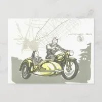 Vintage Hockenheimring Motorbike   Ad Postcard