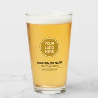 Modern Business Promotion Custom Logo Pint Glass