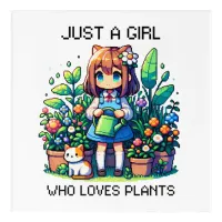 Just a Girl Who Loves Plants Acrylic Print