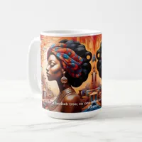 Bold African Abstract Art  African Proverbs  Coffee Mug