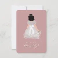 Niece Flower Girl Junior Bridesmaid Proposal Card