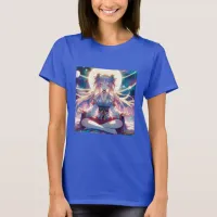 Anime Girl Meditating Spiritual T-Shirt