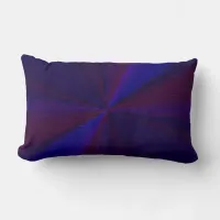 Circular Gradient Patchwork Blue to Purple Lumbar Pillow