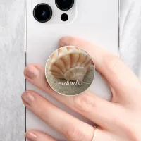 Seashell Beach Coastal Personalized  PopSocket