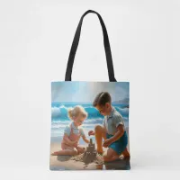 Cute Nostalgic Beach Bag