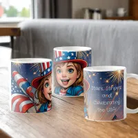 Patriotic Kid's 4th of July Coffee Mug