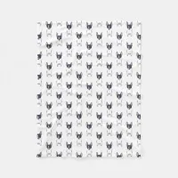 Chihuahuas: Black White Chihuahua Dog Pattern Fleece Blanket