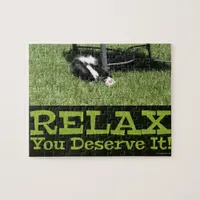 Motivational Relax Zen Cat Photograph Jigsaw Puzzle