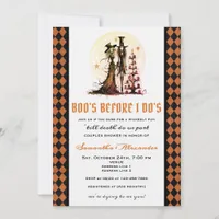 Halloween Coed Couples Wedding Shower 'Till Death Invitation