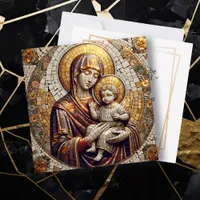 Blessed Mother Mary and Baby Jesus | Christmas Holiday Card