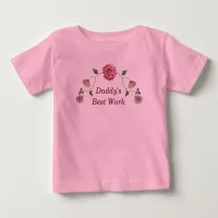 Pink & Purple Floral Vine Baby T-Shirt