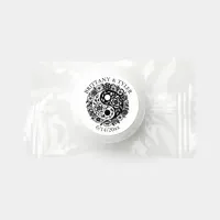 Black and White Floral Yin Yang Wedding Life Saver&#174; Mints