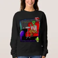 1970's Retro Extraterrestrial in Disco Lounge   Sweatshirt