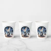 Cute Fennec Foxes Rocking Acoustic Guitars Paper Cups