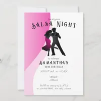 Salsa Dance Hispanic Latin Dancing Birthday Party Invitation