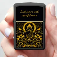 Buddha Amid Lotus Flowers Zippo Lighter