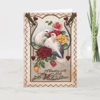 Loving Dove Couple Holiday Card