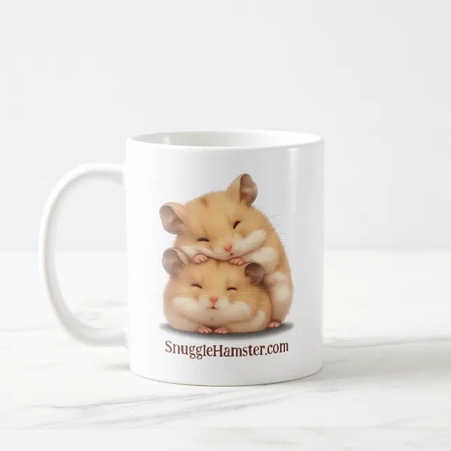 Pair of snuggling hamsters SnuggleHamster.com Coffee Mug