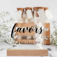 Please Take One Wedding Favors  Acrylic Sign