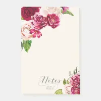 Roses Burgundy/Cream Wedding ID584 Post-it Notes