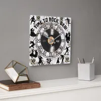 “Time to Rock, Dad!” wall clock