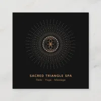 *~* Alchemy Shaman Sacred Geometry Mandala Square Business Card