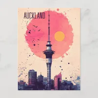 Travel to Auckland New Zealand Postcard