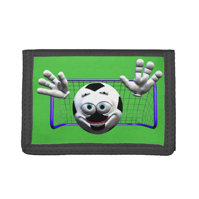 ... Soccer Ball Tri-fold Wallet